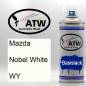 Preview: Mazda, Nobel White, WY: 400ml Sprühdose, von ATW Autoteile West.